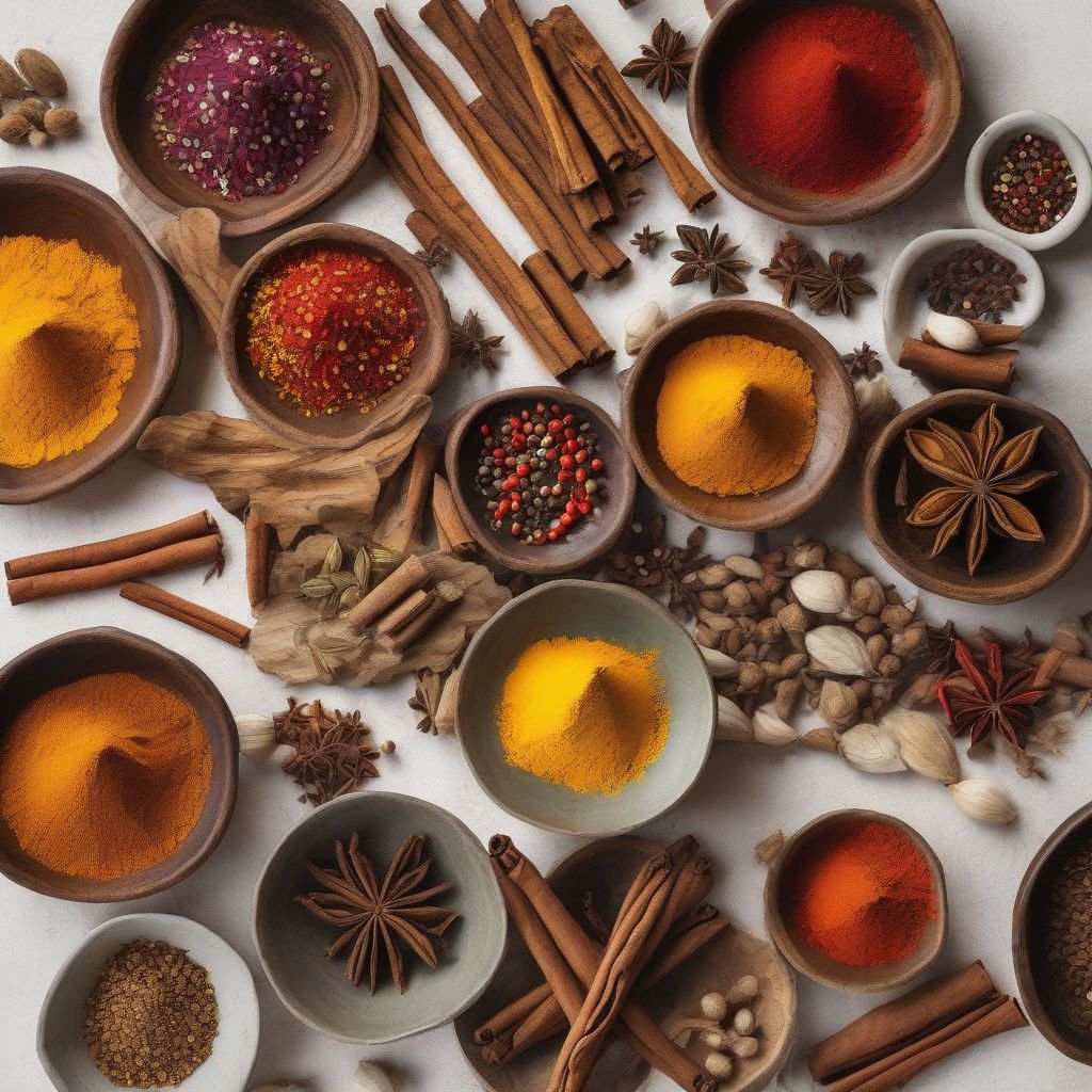 Spices in Bowls