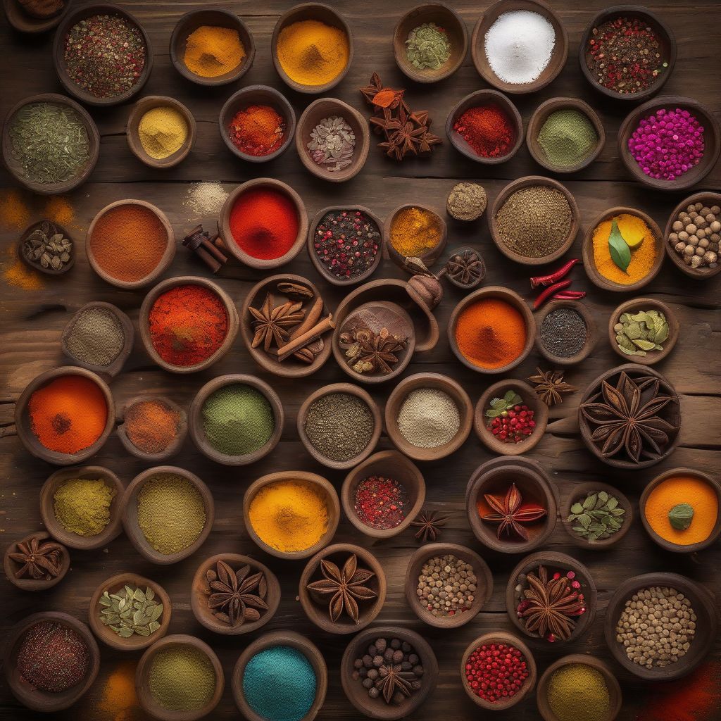 Spices in Bowls