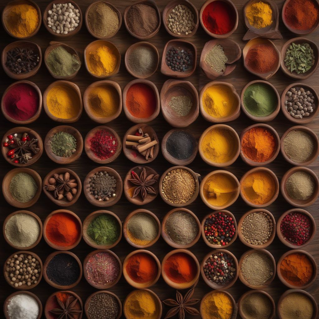 Spices in Bowls