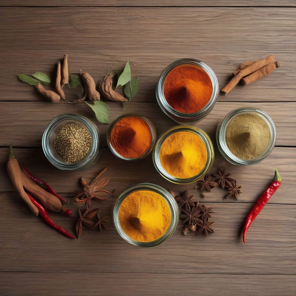 Spices in Jars